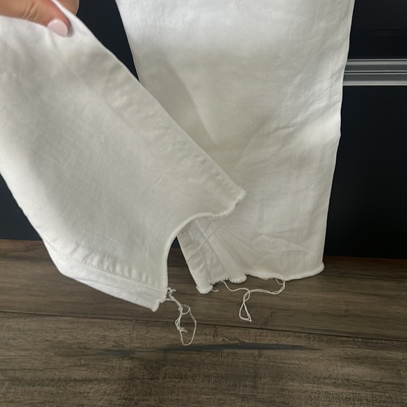 Citizens of Humanity White Cutoff Dani Cropped Straight Leg Jeans - Picture 4 of 5